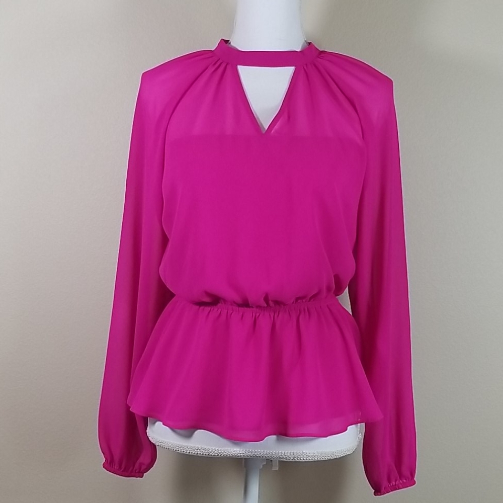 Express hot pink blouse